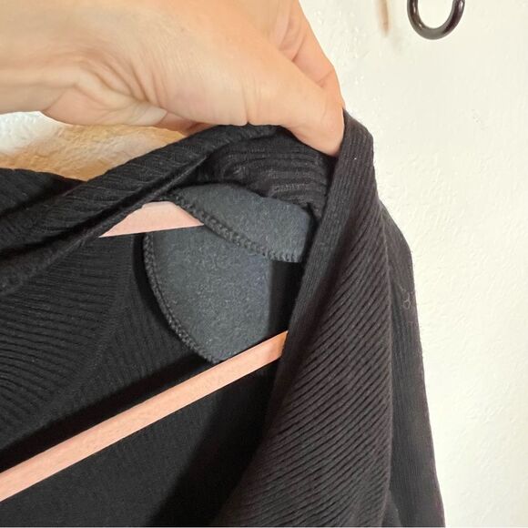 Alexia Admor Eliah Ribbed Knit Midi Sweater Dress in Black NWOT! size Medium - Picture 9 of 14